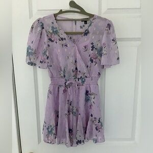 Zunie girls Lavender floral romper